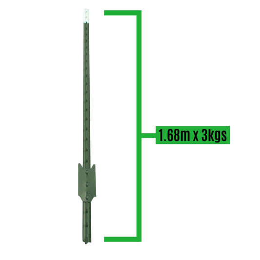 Poste T En Acero 1.68mtsx3kgs